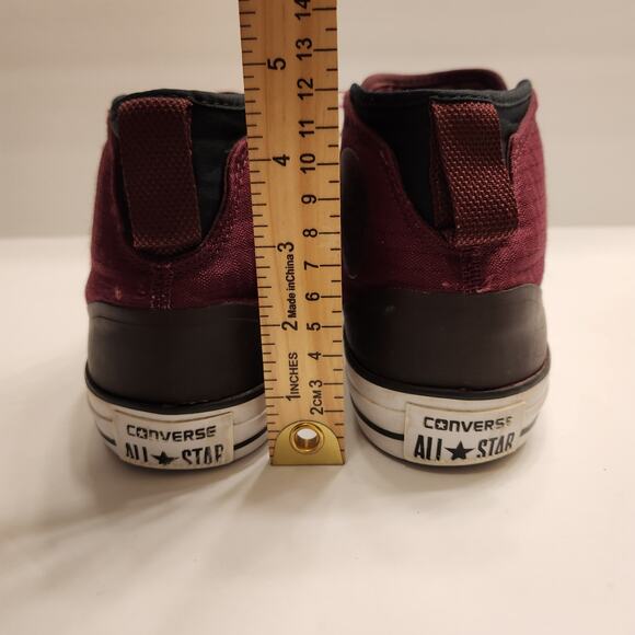 CONVERSE CHUCK TAYLOR ALL STAR Mid Top Sneakers Syde Street Dark Sangria M-6/W-8 - Picture 7 of 12